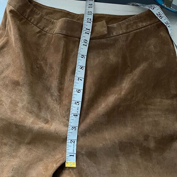 Bernardo Tan Real Suede Pants Size 8 New with tags - Picture 10 of 16